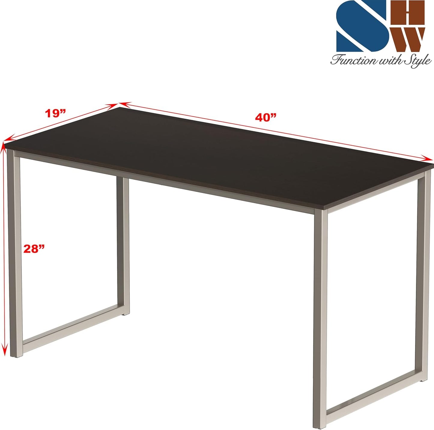 Mission 40-Inch Home Office Computer Desk, Espresso